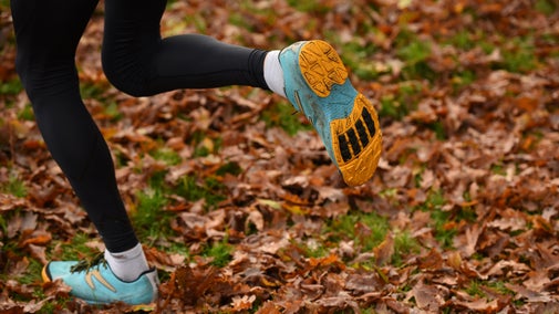 Participant running in a race